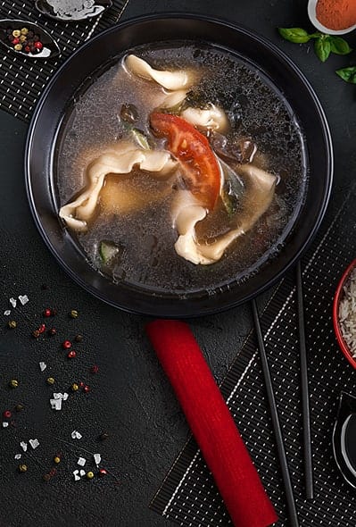 Hun-dong with tiger prawns