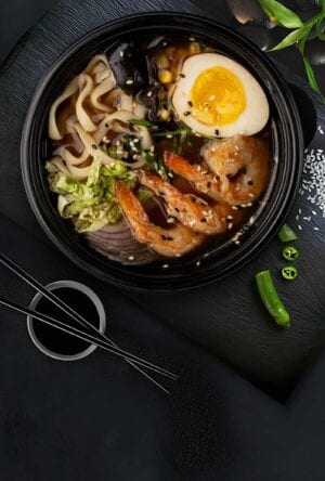 Рамен із креветками