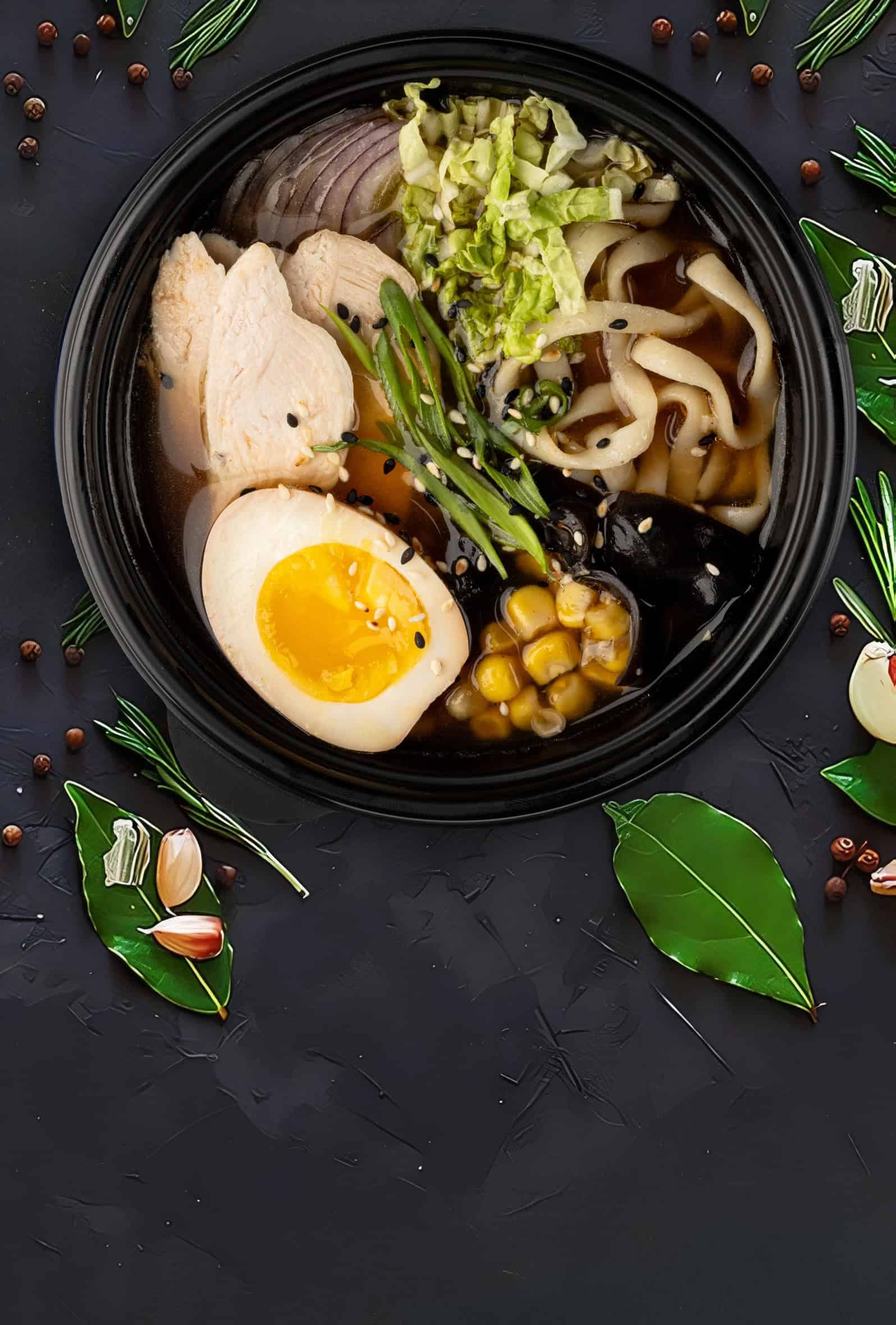 Рамен с курицей