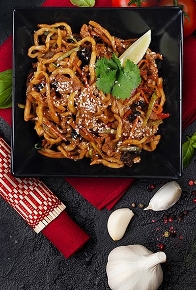 Локшина з телятиною