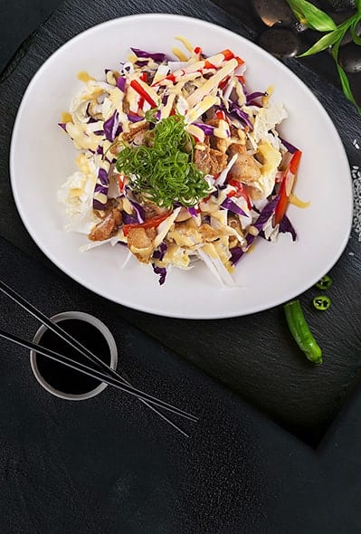Салат с хрустящей курицей