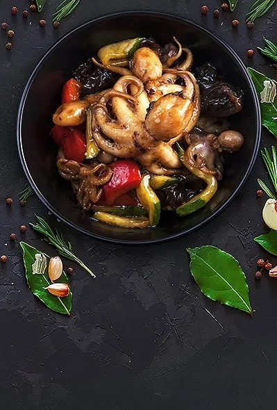 Baby-осьминожки в тайском соусе