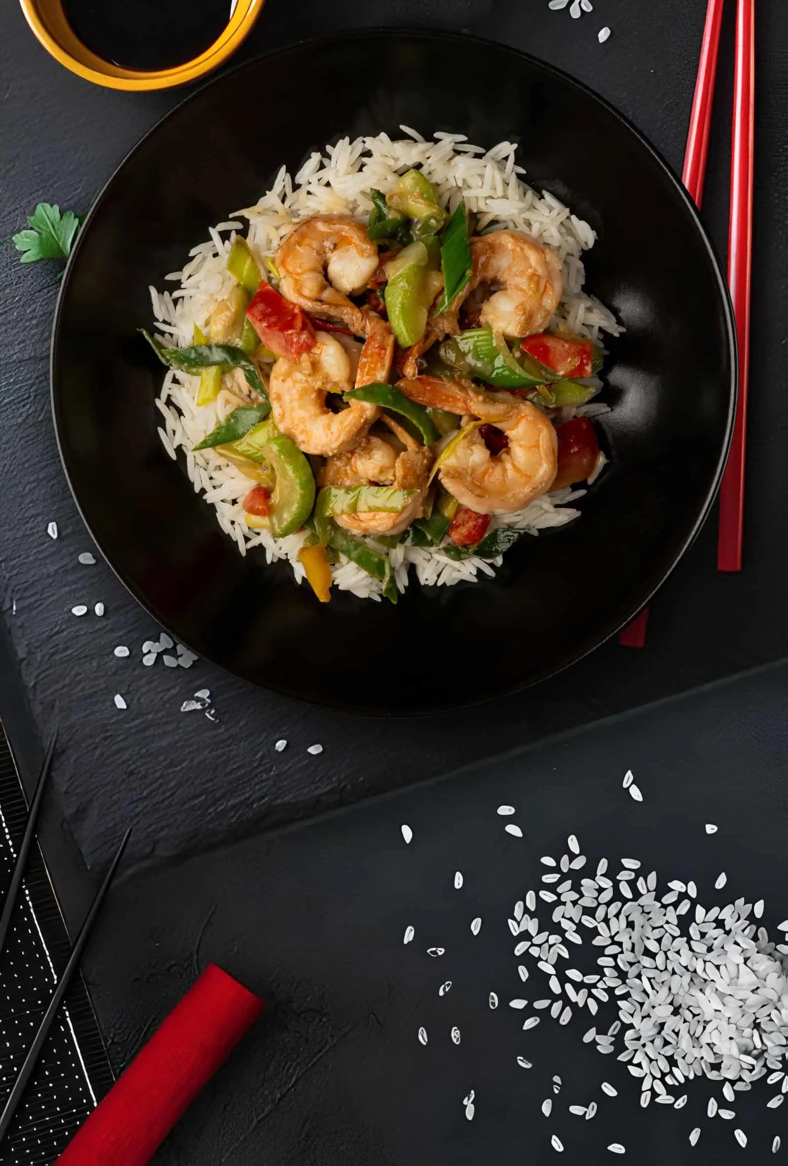 Креветки у вершковому соусі