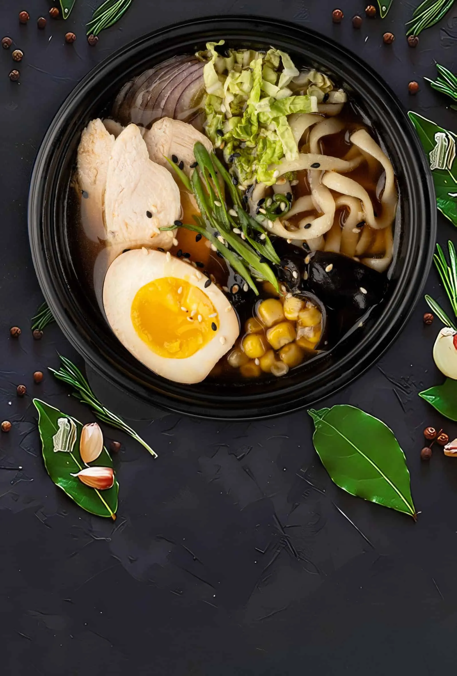 Рамен с курицей