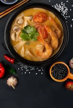 Tom Yum soup with shrimp<span class=