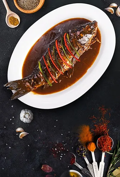 Короп в соєвому соусі