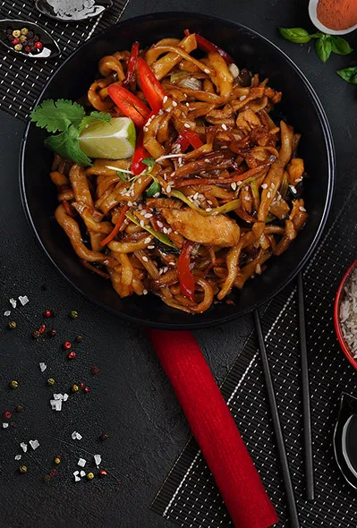 Лапша с курицей