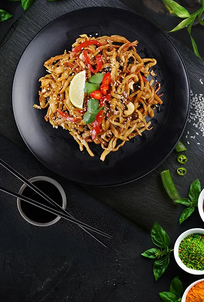 Лапша со свининой