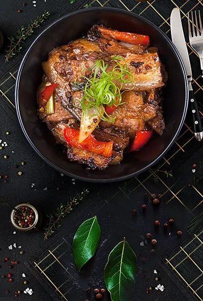 Підчеревок з овочами