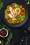 Japanese salad with iceberg and chicken